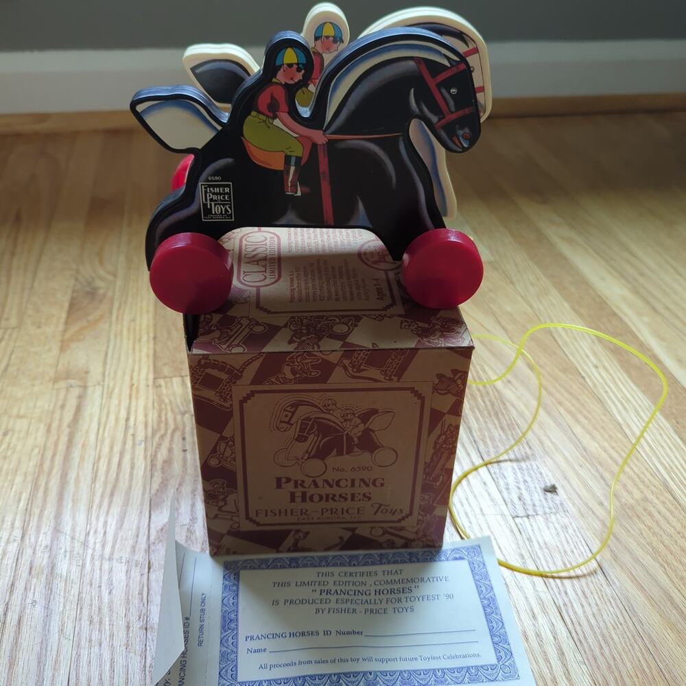 #6590 Prancing Horses Fisher Price Collectable Toy